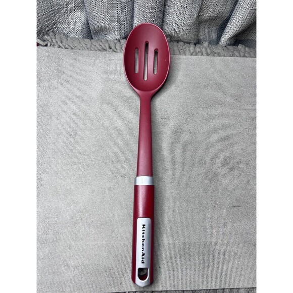 KitchenAid Red Cooking Utensil 3 Slotted Spoon Replacement Kitchen Utensil - Picture 1 of 7